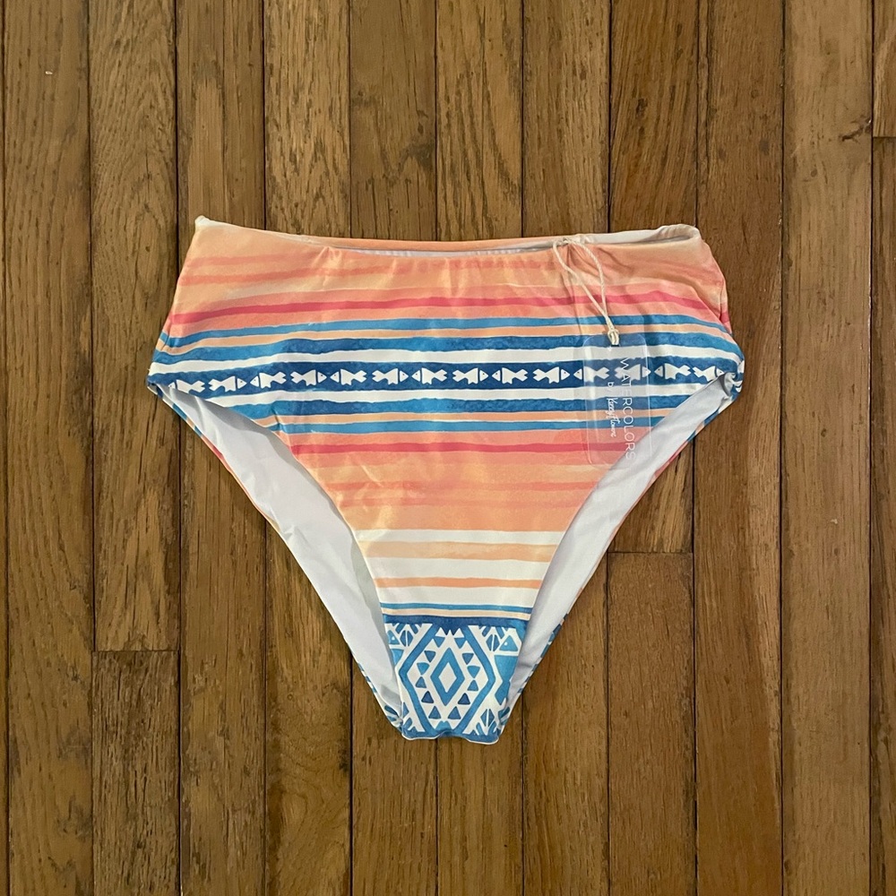Kenny Flowers The Palmilla High Waist Bikini Bottoms Size M